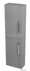 SAPHO - THEIA - Fürdőszobai függesztett állószekrény - 140x40 cm, keskeny - Ezüst tölgy színű MDF (62123LP) 