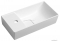 SAPHO - MAXX - Öntött márvány mosdó 47,5x24cm - Szögletes, balos - Pultra, bútorra ültethető 