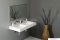 SAPHO - FLAVIA - Öntött márvány dupla mosdókagyló, mosdó 120x50cm - Pultra, bútorra építhető
