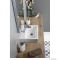 SAPHO - ORINOKO - Öntött márvány mosdókagyló, mosdó 42x36cm - Pultra, bútorra építhető, falra szerelhető