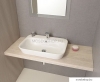 SAPHO - SAVANA - Öntött márvány mosdó, mosdókagyló - 65x45cm - Pultba, bútorba építhető
