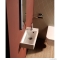 SAPHO - ARIANA - Öntött márvány mosdó, mosdókagyló, jobbos - 50x25cm - Pultra, bútorra, falra szerelhető