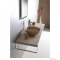 SAPHO - PRIORI - Kerámia mosdó, mosdótál - D42X15cm - Barna mintázattal - Pultra, bútorra ültethető (PI010)
