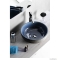 SAPHO - PRIORI - Kerámia mosdó, mosdótál - D41X15cm - Kék, szürke - Pultra, bútorra ültethető (PI020)