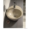 SAPHO - BLOK - Kőmosdó, mosdótál 56x46cm - Érdes és fényes kő hatású - Pultra, bútorra ültethető (2401-27)