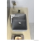 SAPHO - BLOK - Kőmosdó, mosdótál 60x35cm - Matt, andezit színű - Pultra, bútorra ültethető (2401-17)