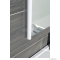 SAPHO - ALIX - Fürdőszobai fali tükör LED világítással (kétoldali) - 61x75cm - Alumínium kerettel