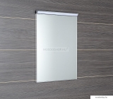 SAPHO - BORA - Fürdőszobai fali tükör LED világítással (felül) - 50x70cm - Alumínium kerettel