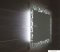 SAPHO - SONORA - Fürdőszobai fali tükör LED világítással, 90x60cm - Levél mintázattal