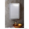 SAPHO - NYX - Fürdőszobai fali tükör LED világítással - 50x70cm - Alumínium kerettel