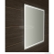 SAPHO - GEMINI II - Fürdőszobai fali tükör LED világítással - 90x90cm - Alumínium kerettel