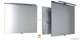 SAPHO - TIRA - Kihúzható fürdőszobai fali tükör LED világítással, 80x60cm (vízszintes)
