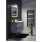 SAPHO - LARGO - Fürdőszobai fali tükör világítás nélkül, fehér kerettel - 70x90cm