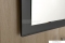 SAPHO - MITRA - Fürdőszobai fali tükör 72x52cm, világítás nélkül, antracit színű kerettel