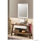 SAPHO - MITRA - Fürdőszobai fali tükör, fehér kerettel - 92x72cm