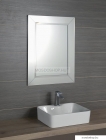 SAPHO - ARAK - Fürdőszobai fali tükör - Élcsiszolt, fazettás - 60x80cm