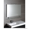 SAPHO - WEGA - Fürdőszobai fali tükör üvegpolccal - Világítás nélkül - 90x80cm