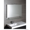 SAPHO - WEGA - Fürdőszobai fali tükör üvegpolccal - Világítás nélkül - 100x80cm