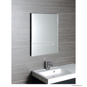 SAPHO - ACCORD - Fürdőszobai fali tükör 70x90cm - Fazettás, lekerekített sarkokkal