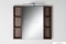 SAPHO - RIWA - Fürdőszobai függesztett, nyitott polcos tároló szekrény, 20x70cm - Bruni dió színű