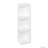 SAPHO - RIWA - Fürdőszobai függesztett, 2 oldalról nyitott polcos tároló szekrény, 20x70x15cm - Fényes fehér