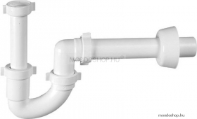 SAPHO - BONOMINI - Öntisztító mosdószifon, csőszifon - D40mm - Fehér PVC