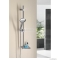 SAPHO - BRIT - Zuhanyszett, 80,5 cm - Állítható zuhanytartóval, gégecsővel, 1 funkciós zuhanyrózsával, polccal