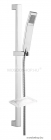 SAPHO - KATY - Zuhanyszett, 68 cm - Állítható zuhanytartóval, gégecsővel, 1 funkciós zuhanyrózsával, szappantartóval