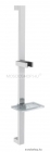 SAPHO - VENETA - Zuhanytartó rúd - Falra szerelhető, mozgatható tartóval , szappantartóval - 68 cm - Krómozott